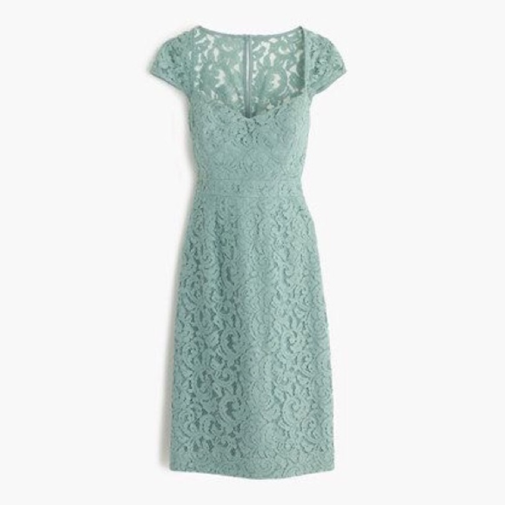 J. Crew Tinsley Leavers Lace Dress